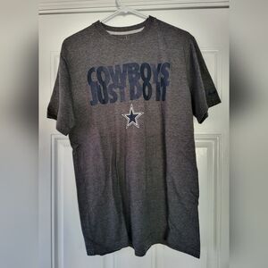 Nike Dallas Cowboys Just Do It Men's L Large t-shirt Gray Grey Blue Star